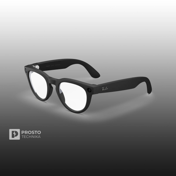 Ray-Ban Headliner (Gen 2) Матовый Чёрный с Прозрачными Линзами